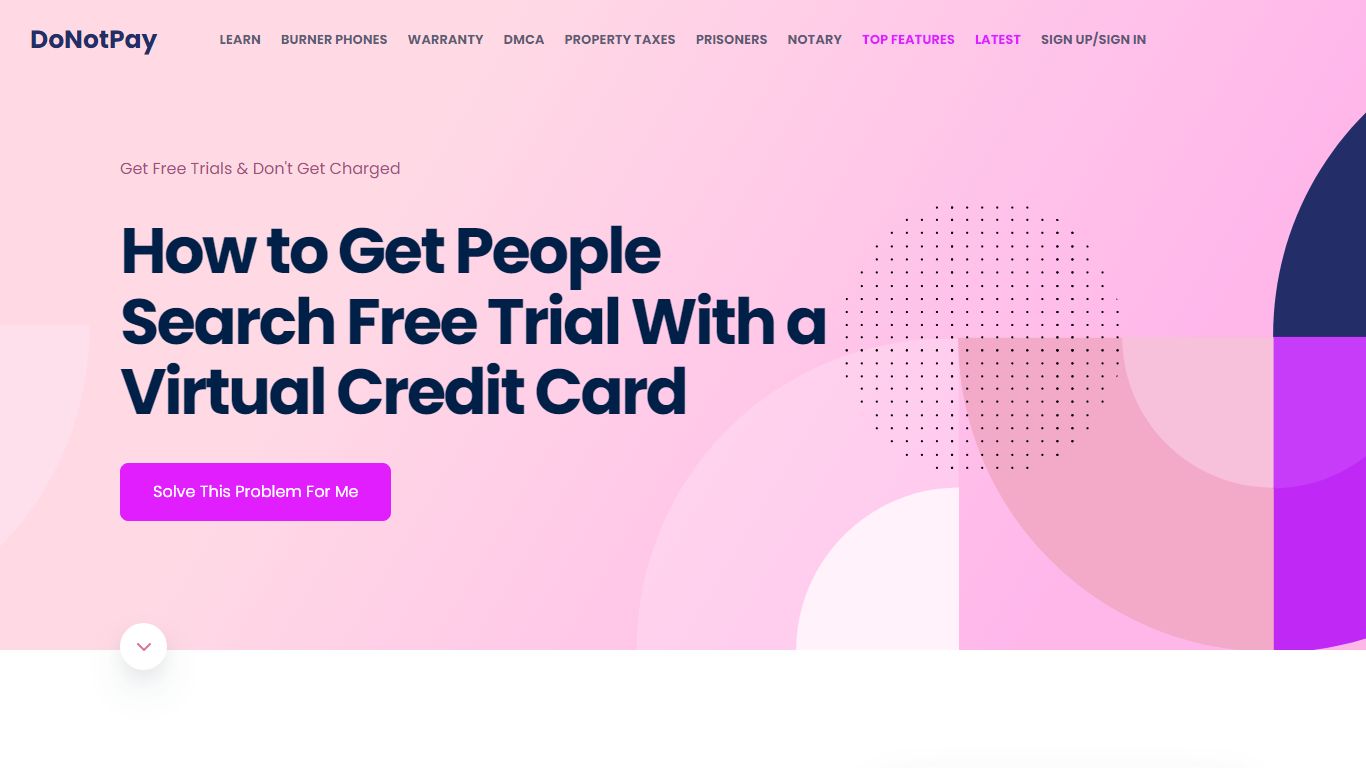 How to Get People Search Free Trial With a Virtual Credit Card - DoNotPay